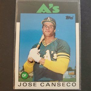 1986 Topps Traded Jose Canseco XRC # 20T